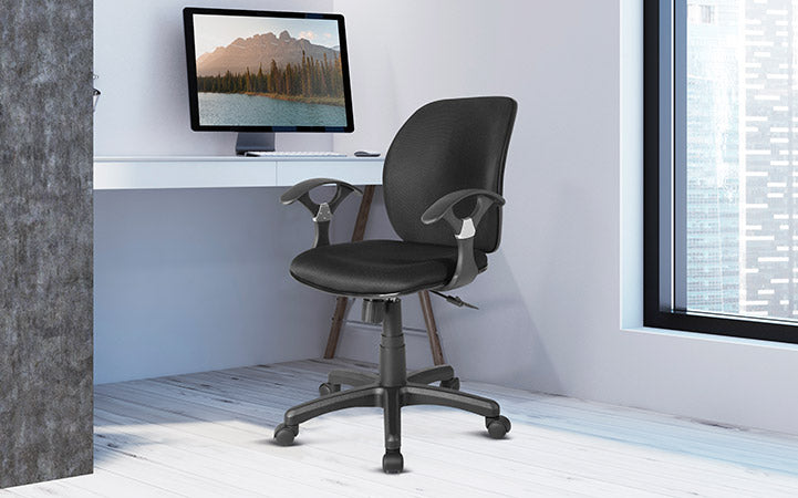 Xtech Ergo Secretarial chair with armrests black XTF-SC100