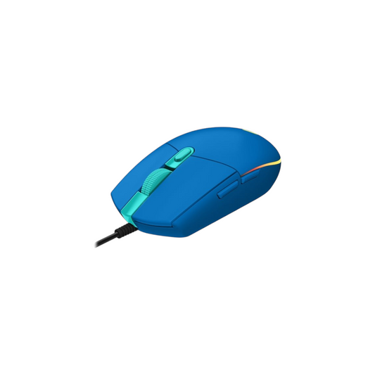 Logitech mouse G203 Lightsync RGB USB azul 6 botones