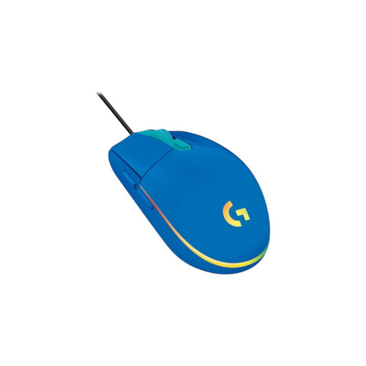 Logitech mouse G203 Lightsync RGB USB azul 6 botones