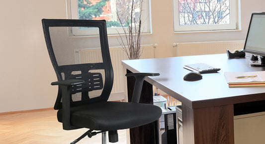 Xtech Fazzina Chair Exec Black/w/arm/mesh XTF-OC413