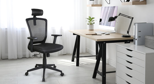 Xtech Avignon Chair Exec Blackwarmheadrestmesh XTF-OC414