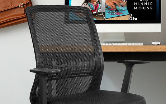 Xtech Perugia Chair Exec Black/w/arm/mesh XTF-OC412