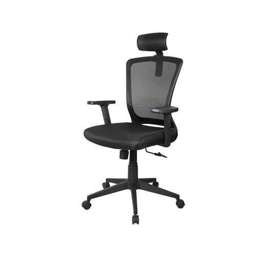 Xtech Avignon Chair Exec Blackwarmheadrestmesh XTF-OC414
